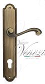 Дверная ручка Venezia на планке PL98 мод. Vivaldi (мат. бронза) под цилиндр