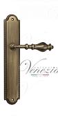 Дверная ручка Venezia на планке PL98 мод. Gifestion (мат. бронза) проходная