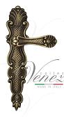 Дверная ручка Venezia на планке PL92 мод. Fenice (мат. бронза) проходная