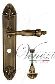 Дверная ручка Venezia на планке PL90 мод. Olimpo (мат. бронза) сантехническая, поворот