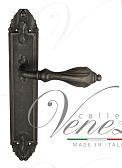 Дверная ручка Venezia на планке PL90 мод. Anafesto (ант. серебро) проходная