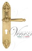Дверная ручка Venezia на планке PL90 мод. Pellestrina (полир. латунь) под цилиндр