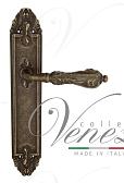 Дверная ручка Venezia на планке PL90 мод. Monte Cristo (ант. бронза) проходная