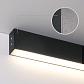 Линейный светодиодный накладной односторонний светильник 78см 15Вт 4200К черная шагрень 101-100-30-7