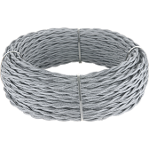 Ретро кабель витой 2х1,5 (серый) под заказ Ретро кабель витой 2х1,5 (серый)